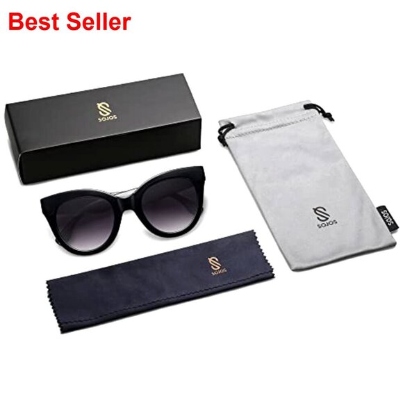 Retro Oversized Cateye Sunglasses Vintage Trendy Shades UV400 Protection